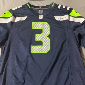 Wilson Navy and Lime Green Football Jersey